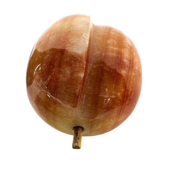 Marble Fruit Green Pear Yellow Banana Orange Peach-Set of 3 - Picture 4 of 4